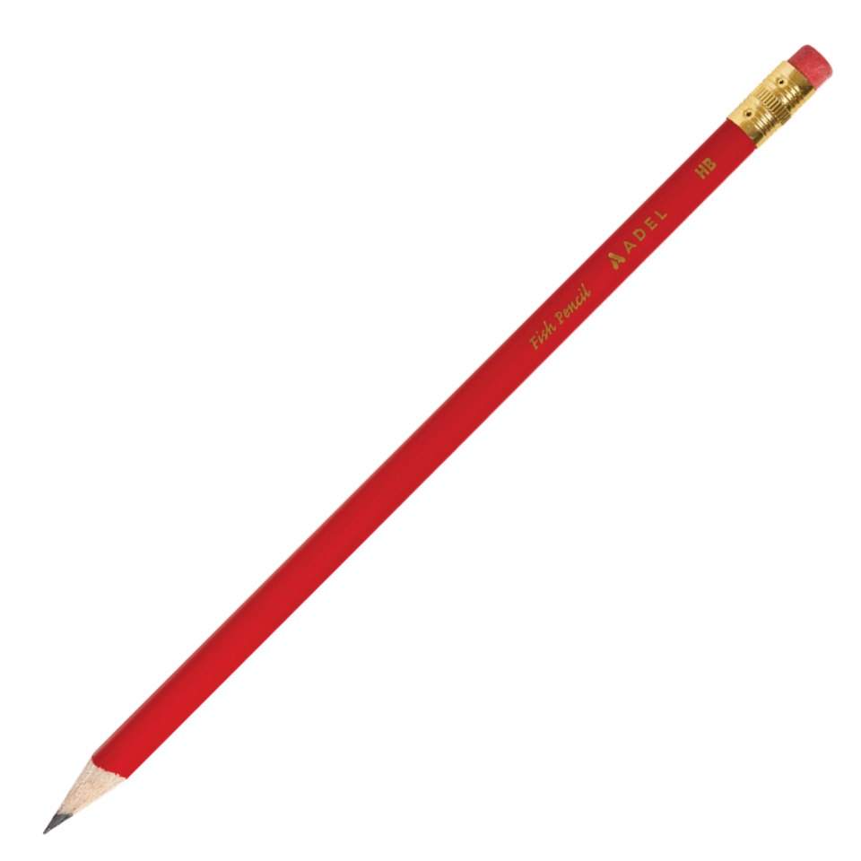 Adel Kurşun Kalem Fish Pencil 121001-01 Kırmızı