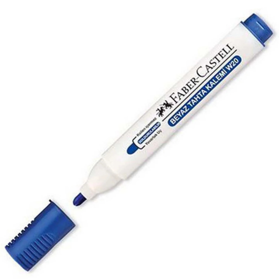 Faber Castell W20 Beyaz Tahta Kalemi Siyah