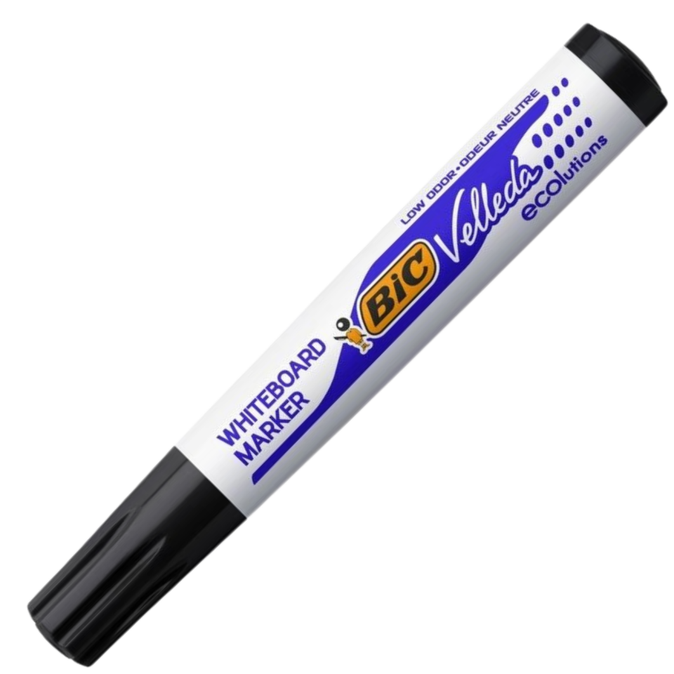 Bic 1701 Velleda Eco Yuvarlak Uçlu Beyaz Tahta Kalemi Kırmızı