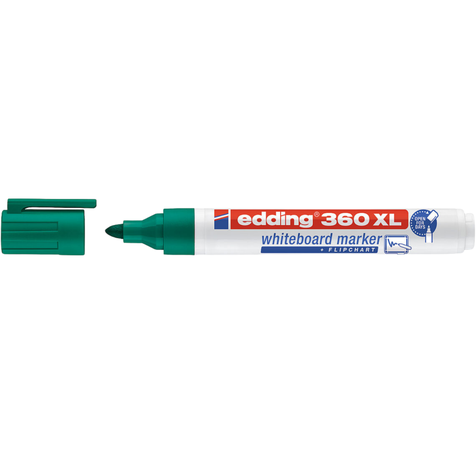Edding 360XL Doldurulabilir Beyaz Tahta Kalemi Yeşil