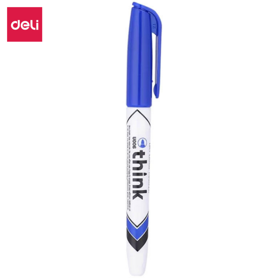 Deli Whiteboard Marker Kalem Yuvarlak Uç 1-1.5 mm Akrilik Mavi