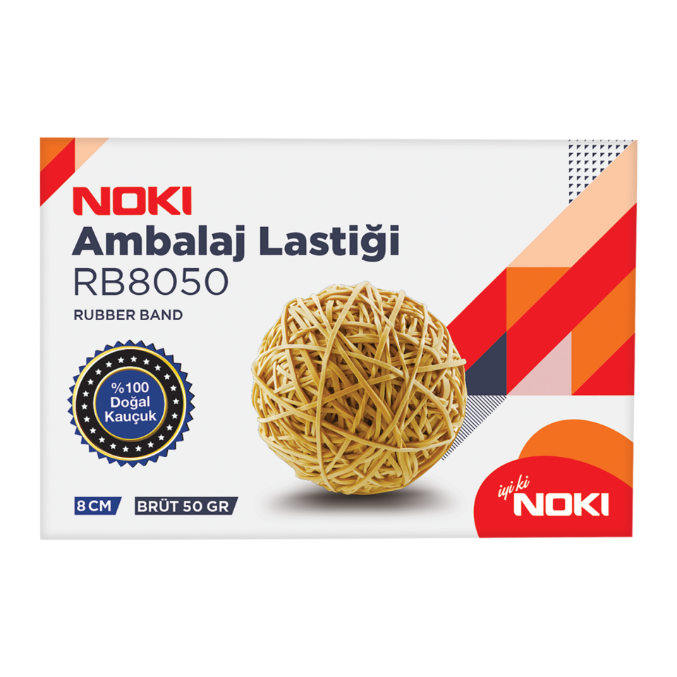 Noki Ambalaj Lastiği %80 Kauçuk 7cm 50 Gr. Kutu