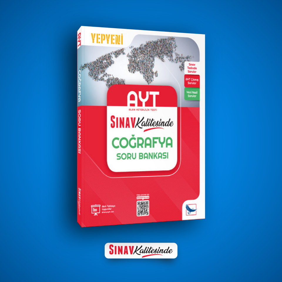 Sınav Yayınları Sınav Kalitesinde AYT Coğrafya Soru Bankası