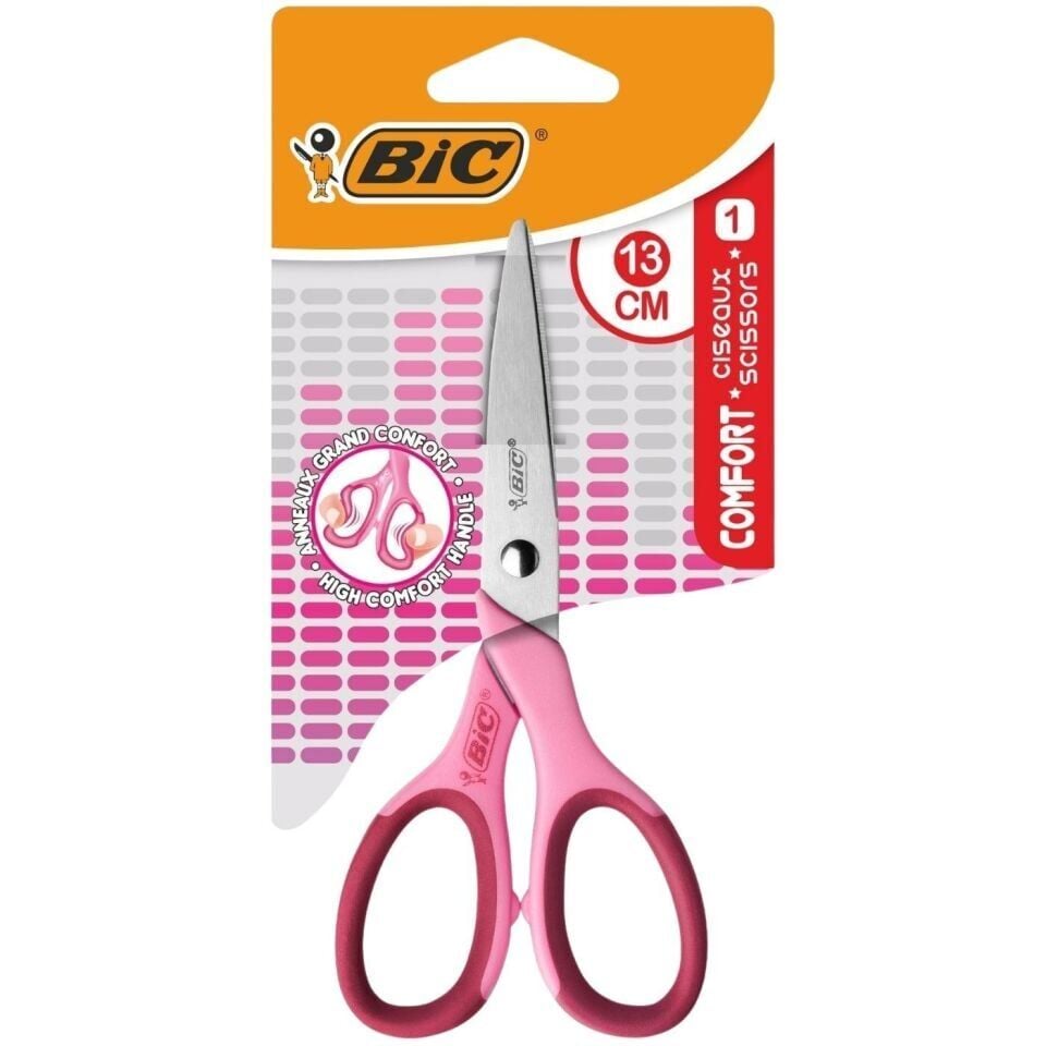 Bic Comfort Classic 9262781 13 cm Makas Pembe