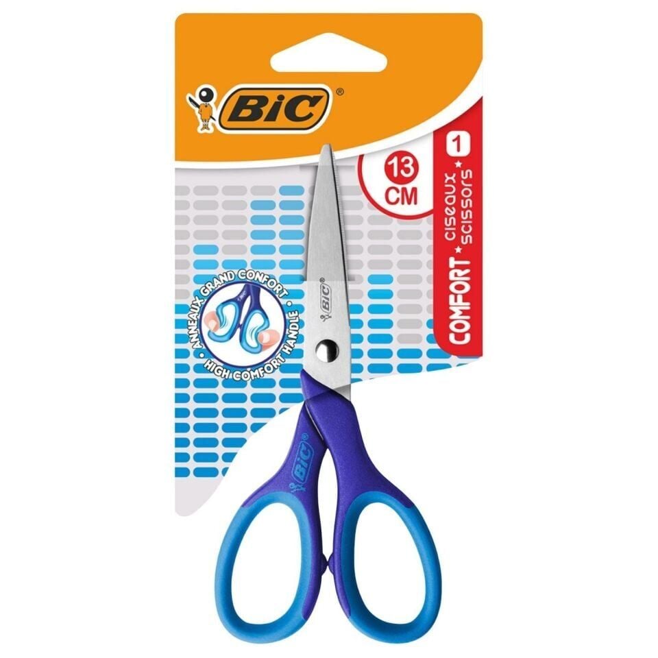 Bic Comfort Classic 9262781 13 cm Makas Pembe