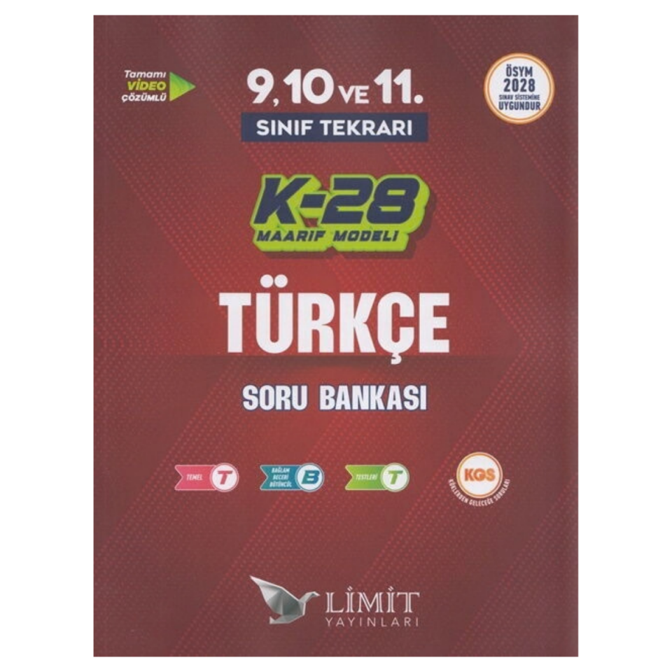 Limit Yayınları K-28 TYT Maarif Model Türkçe Soru Bankası