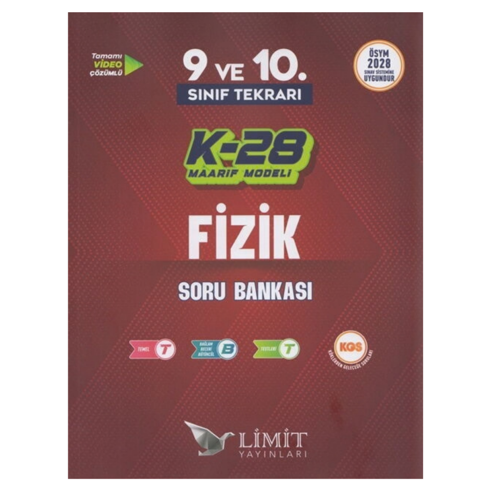 Limit Yayınları K-28 TYT Maarif Model Fizik Soru Bankası