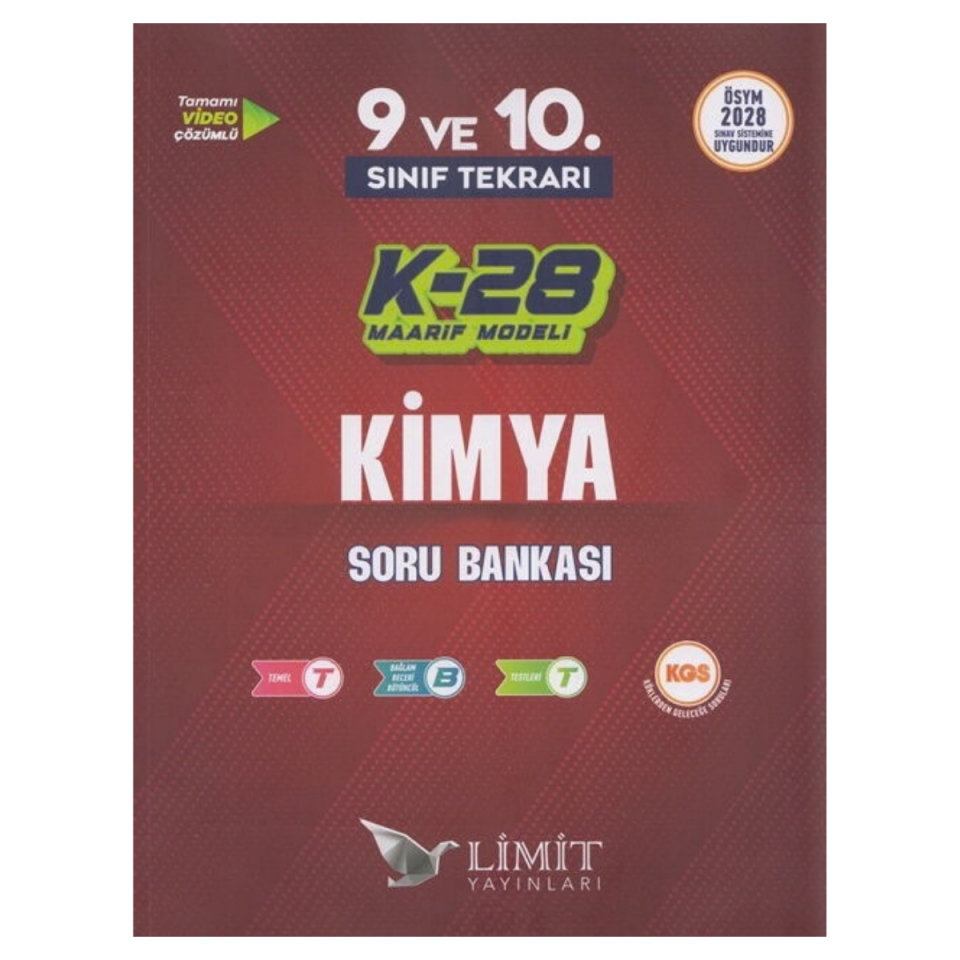 Limit Yayınları K-28 TYT Maarif Model Kimya Soru Bankası