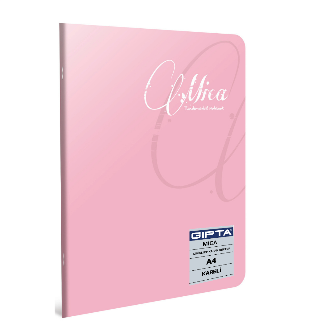 Gıpta Mica Dikişli Pp Kapak A4 Kareli Defter Lila - 60 Yaprak