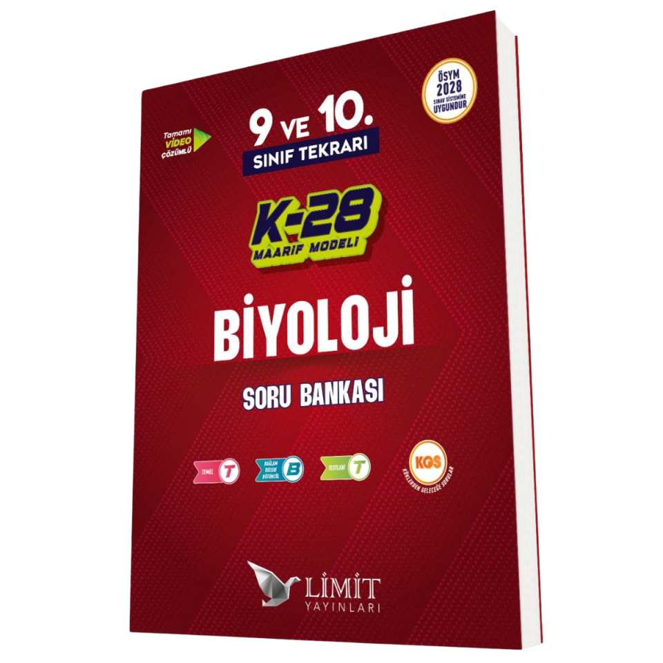 Limit Yayınları K-28 TYT Maarif Model Biyoloji Soru Bankası