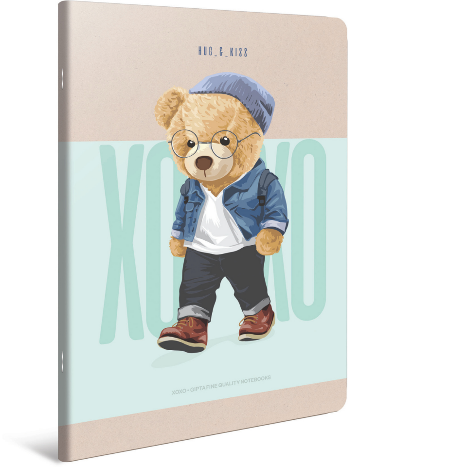 Gıpta 6273 OXOX A5 60 Yaprak Kareli Defter Turkuaz