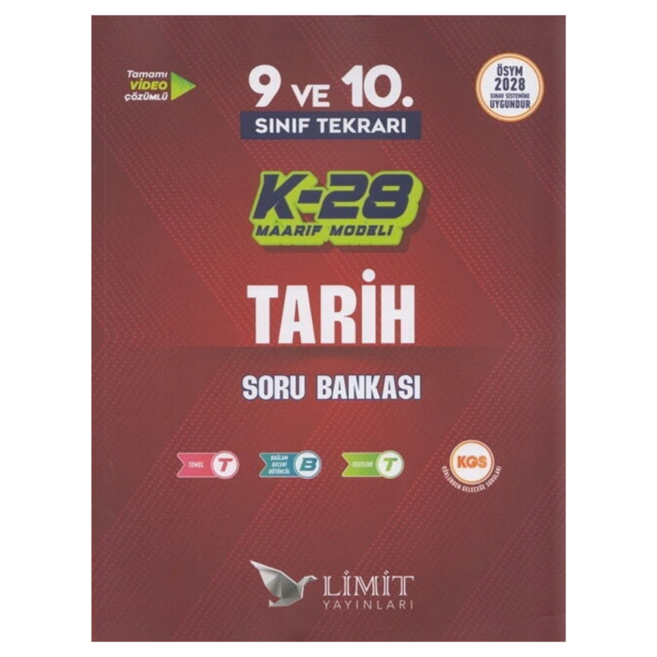 Limit Yayınları K-28 TYT Maarif Model Tarih Soru Bankası
