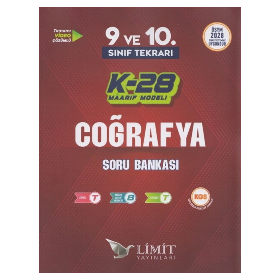 Limit Yayınları K-28 TYT Maarif Model Coğrafya Soru Bankası