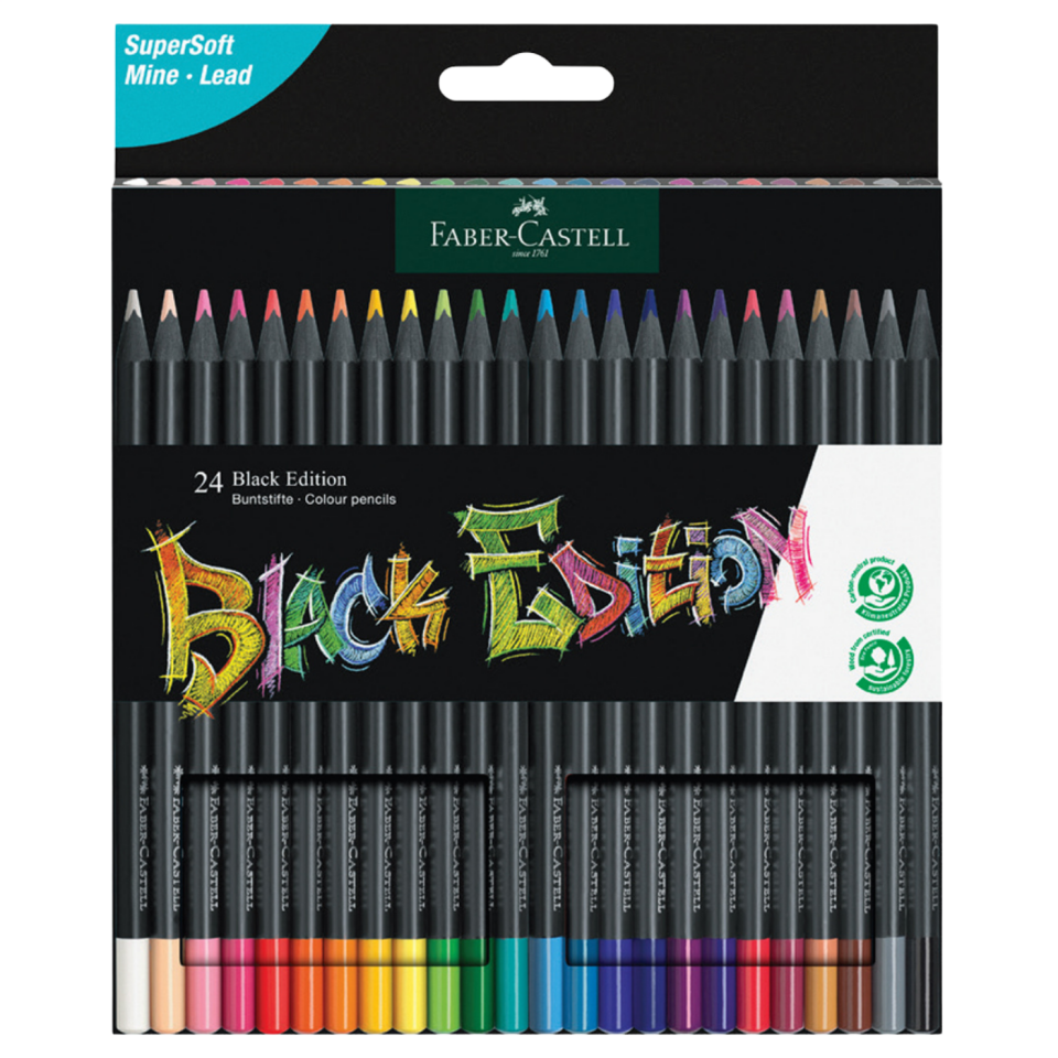 Faber-Castell Faber Castell Black Edition Boya Kalemi 24 Renk 116424