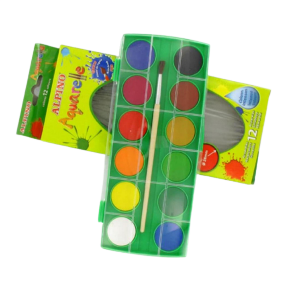 Alpino AQ-­000001 Suluboya Fırça Hediyeli 12'li