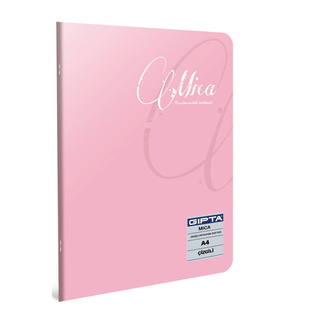 Gıpta Mica Dikişli Pp Kapak A4 Çizgili Defter Lila - 40 Yaprak