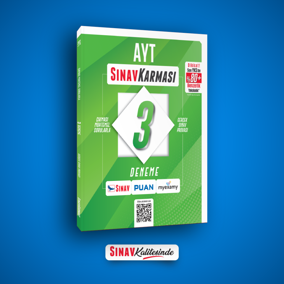 Sınav Yayınları Sınav Karması AYT 3 Deneme