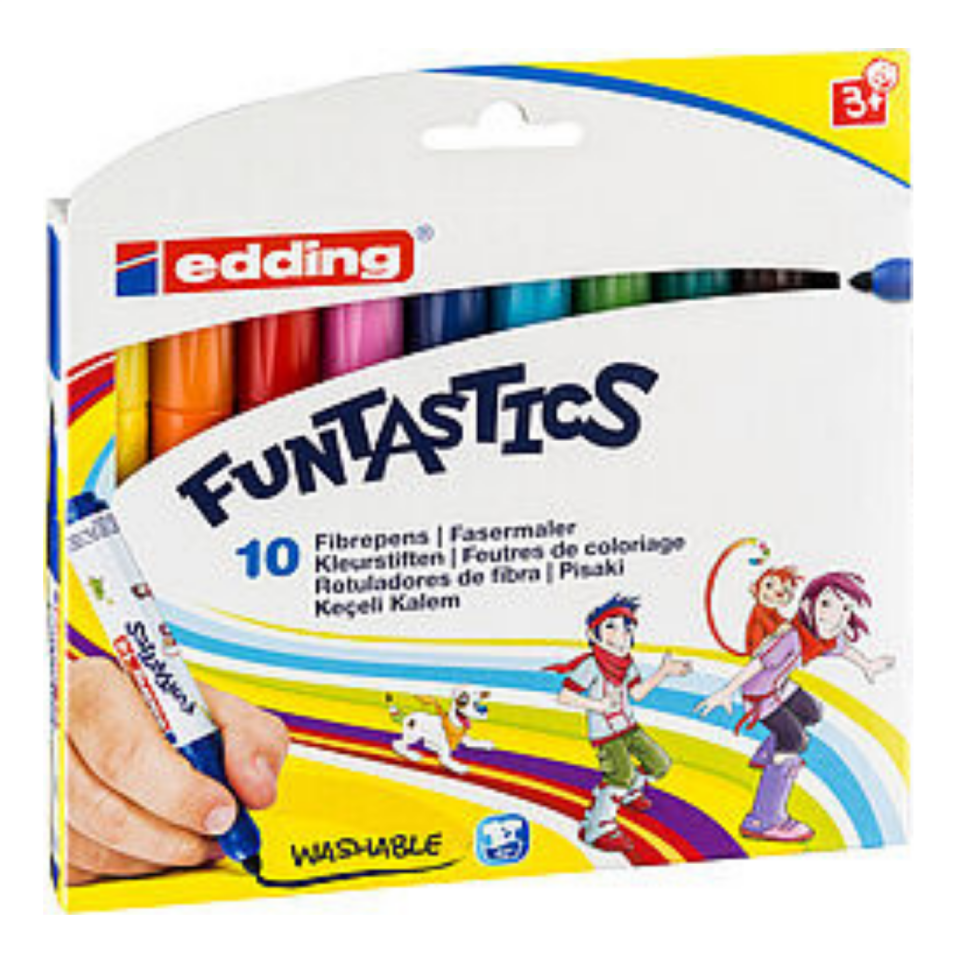 Edding 1410 Funtastics Keçeli Kalem 10 Renk