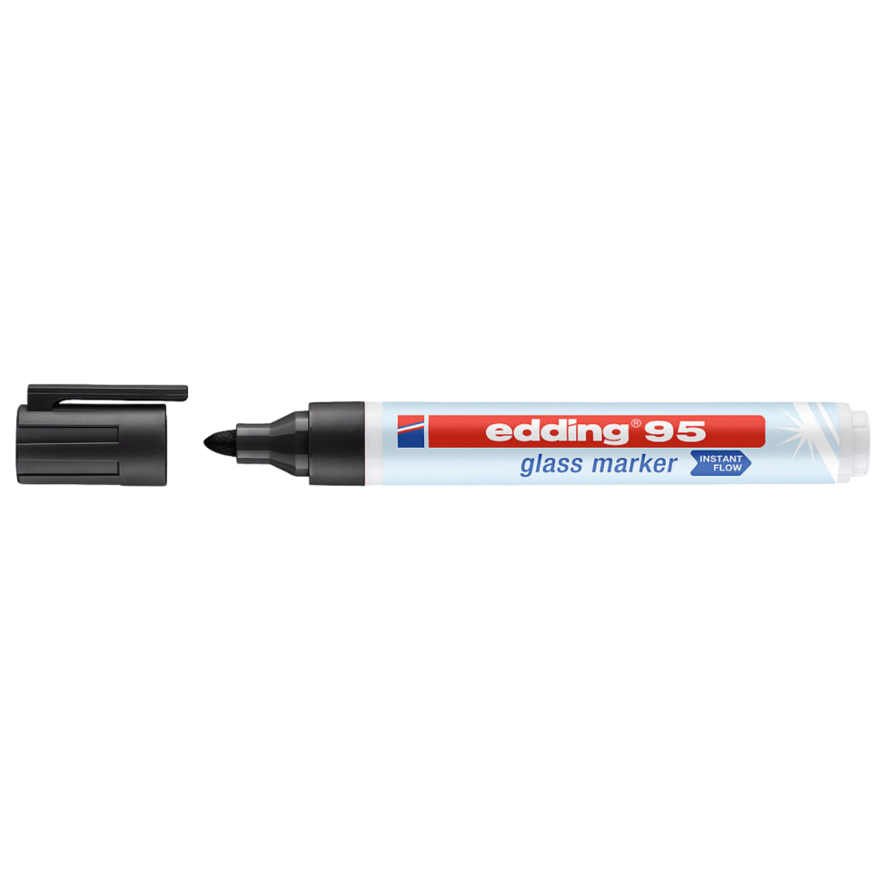 Edding E-9501 Cam Yazı Tahtası Kalemi Siyah