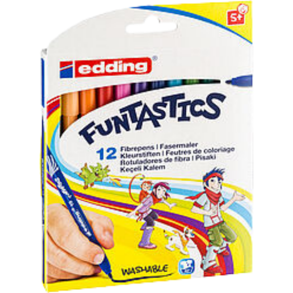 Edding Funtastics E-15 İnce Keçe Uçlu Kalem 12'li