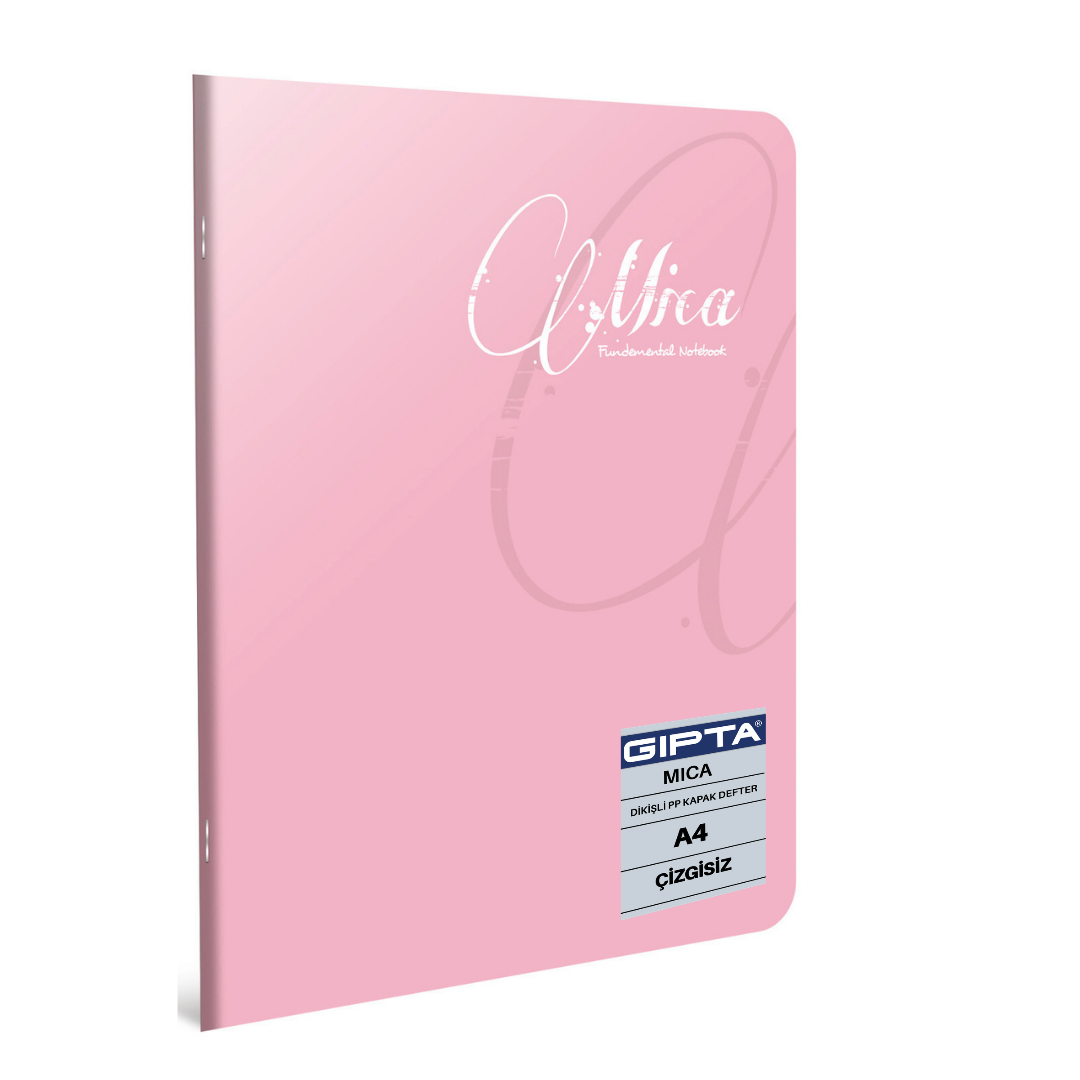 Gıpta Mica Dikişli Pp Kapak A4 Çizgisiz Defter Lila