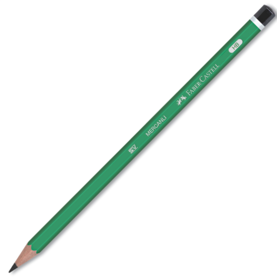 Faber-Castell Köşeli Mercanlı Kurşun Kalem 160000-02 Yeşil