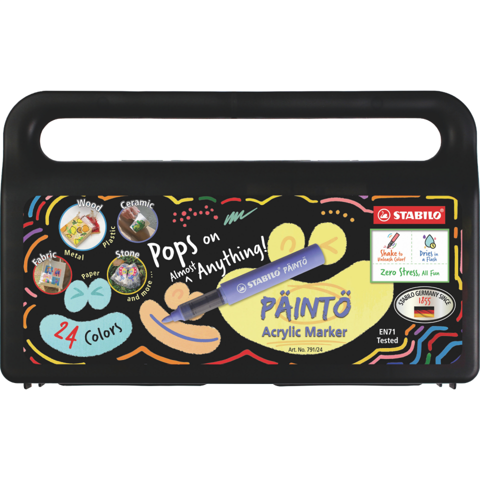 Stabilo Paintö Akrilik Marker Kalem Seti 2,3 mm 24 Renk