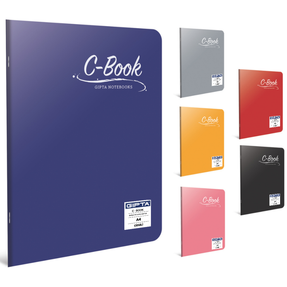 Gıpta 6906 C-Book PP Kapak A4 Çizgili Defter