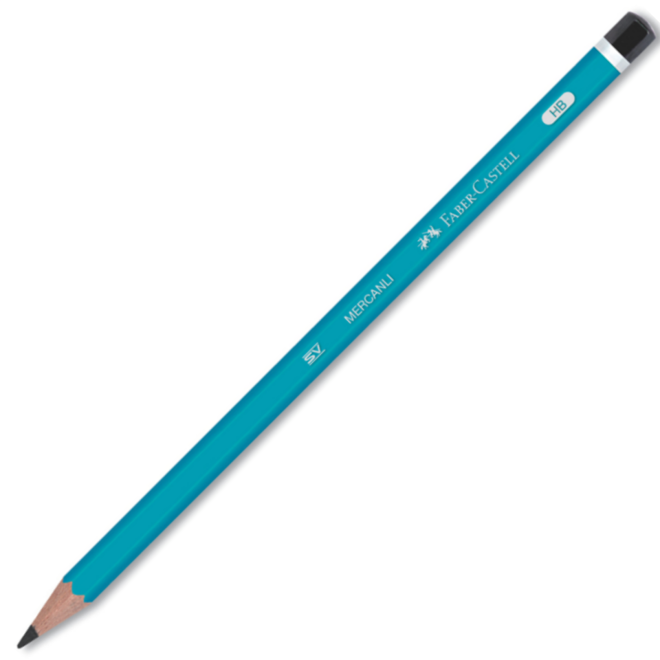 Faber-Castell Köşeli Mercanlı Kurşun Kalem 160000-03 Mavi