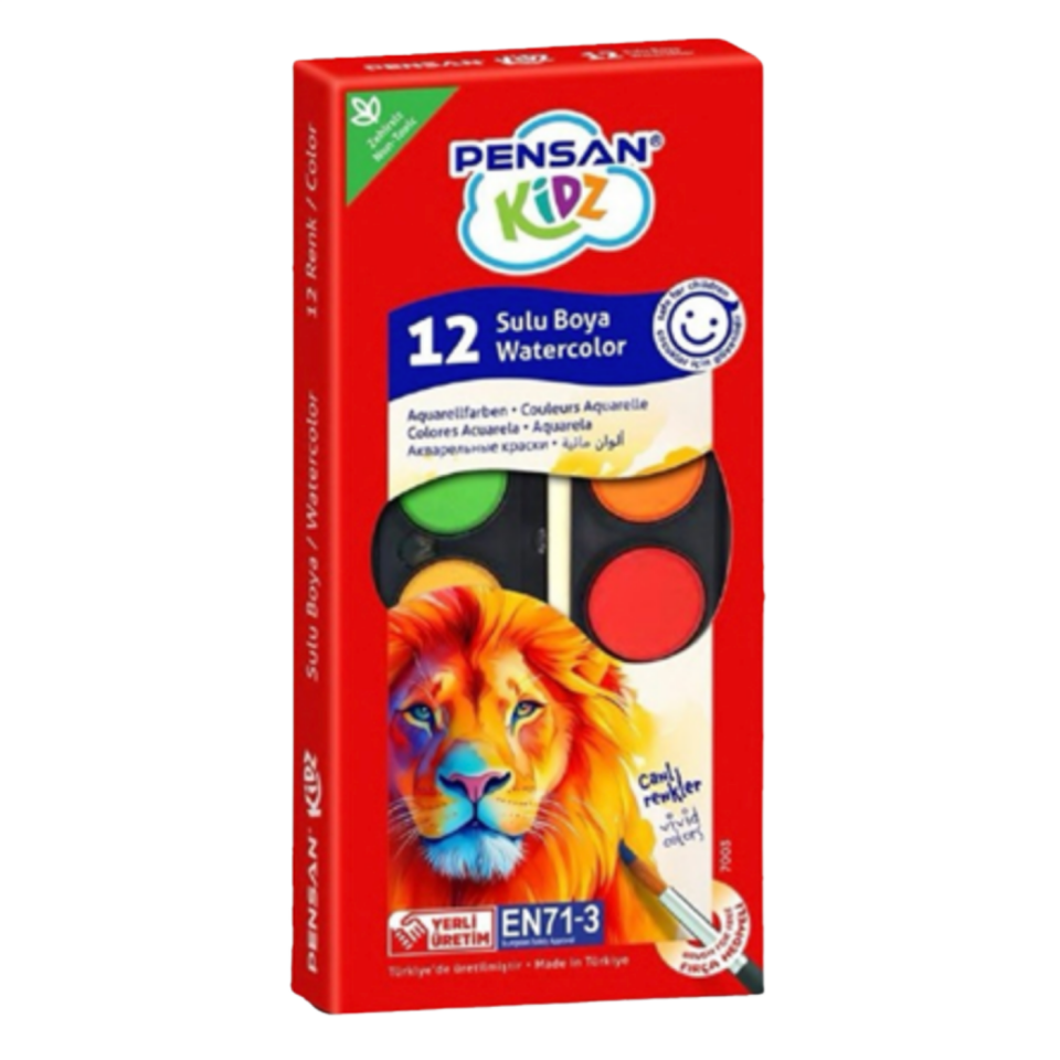 Pensan Kidz Suluboya 12'li PE7003