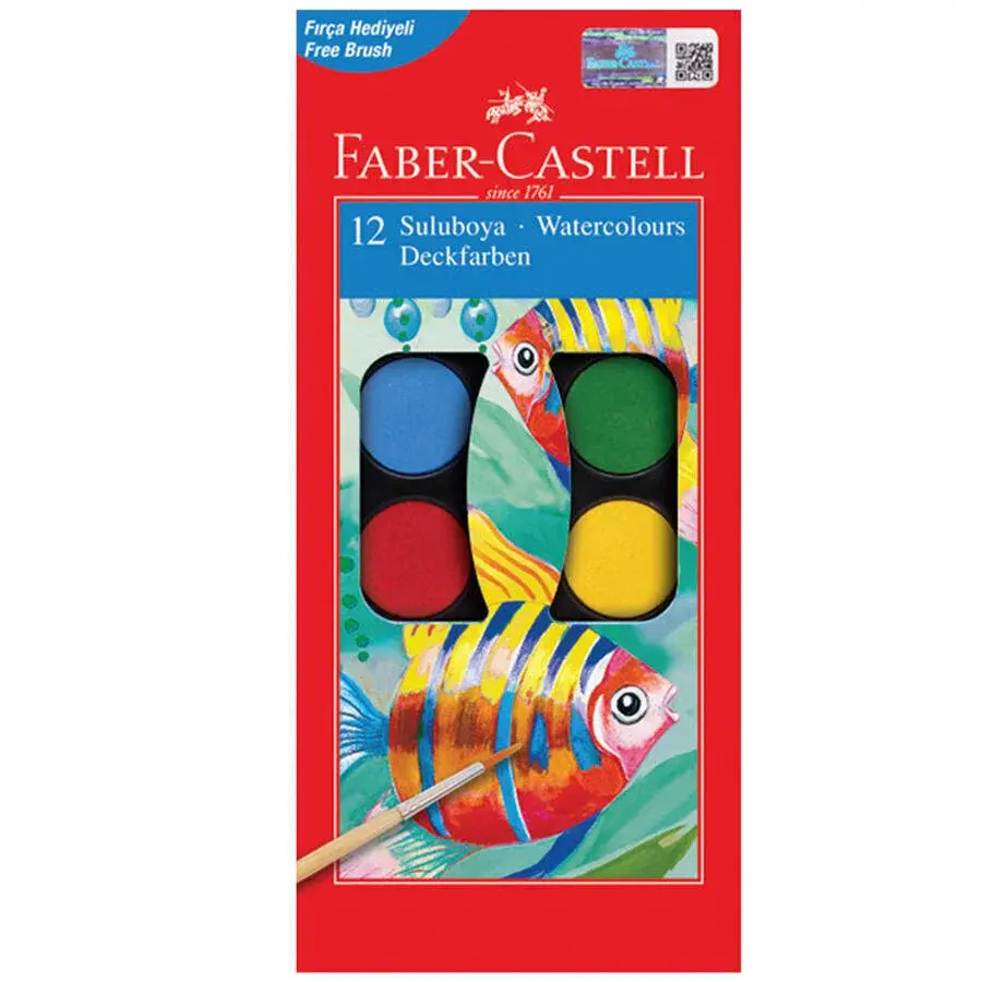 Faber-Castell Suluboya Küçük Boy 12 Renk