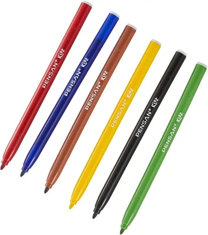 Pensan Kidz 99055 Keçeli Kalem 6 Renk