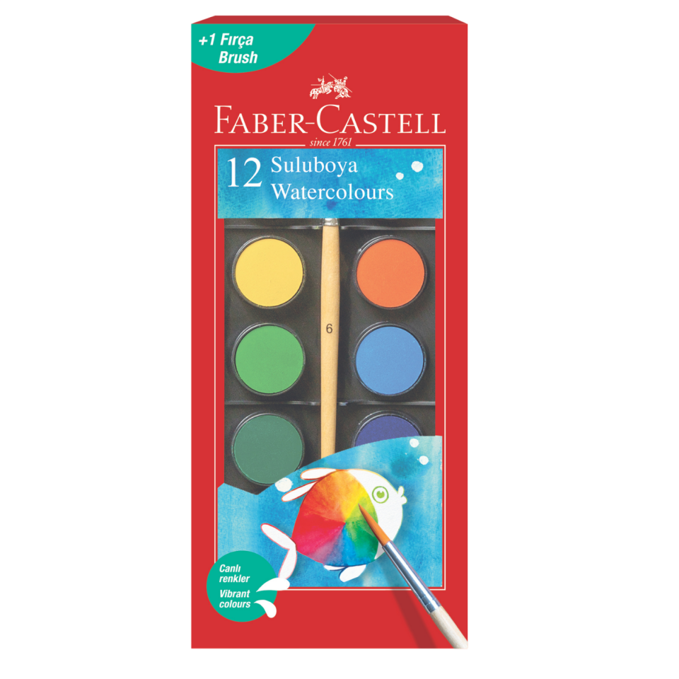 Faber Castell Suluboya Redline 12 Renk 125011