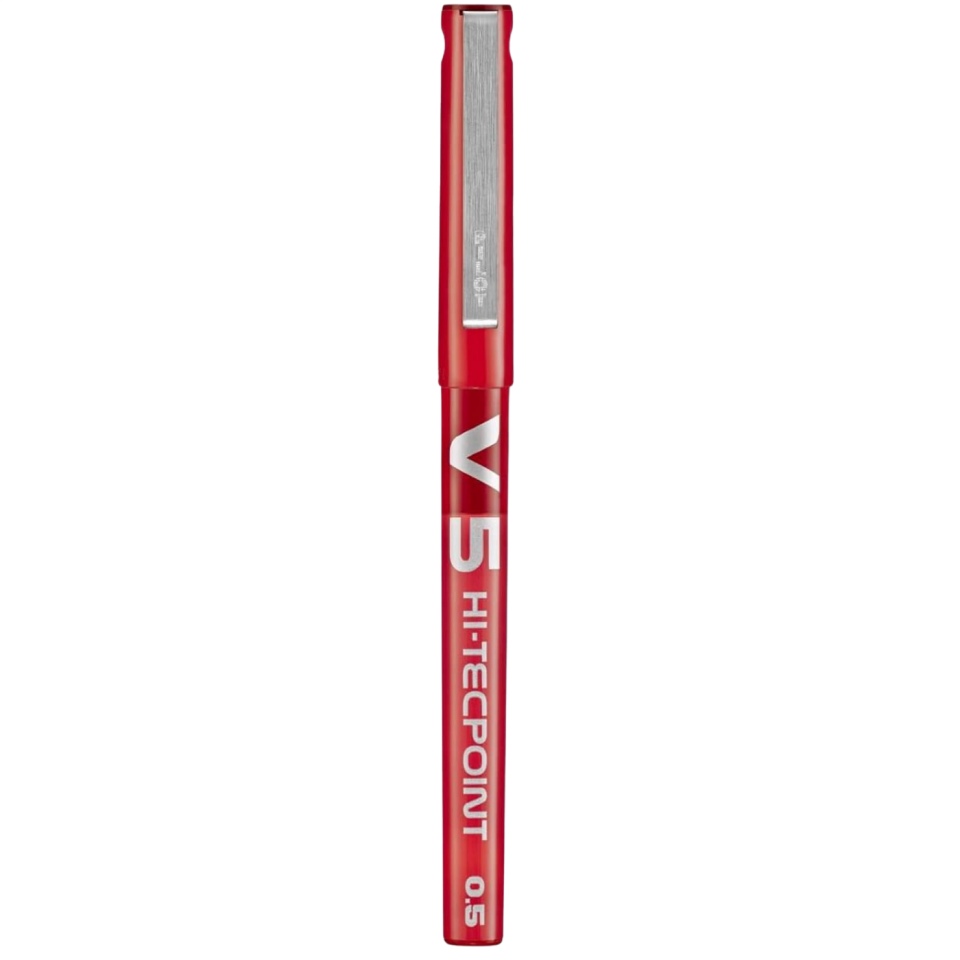 Pilot V5 iğne Uç Roller Kalem 05mm Kırmızı