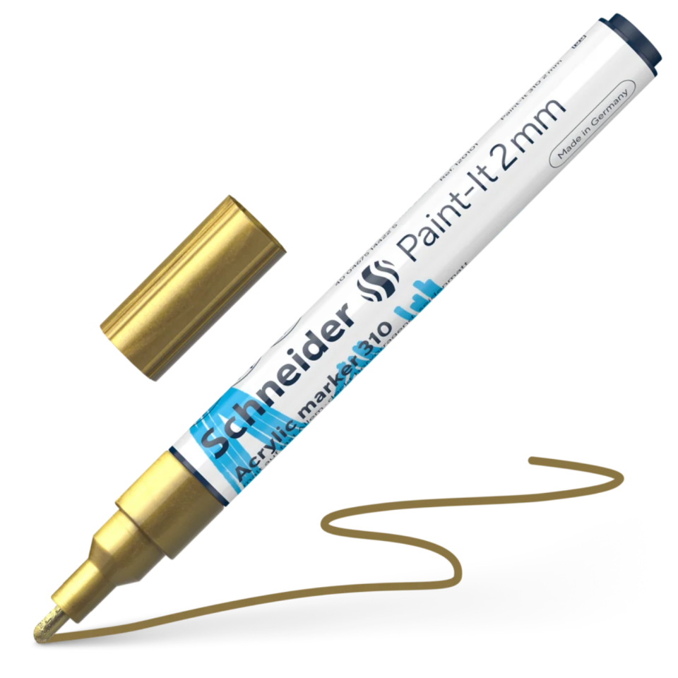 Schneider Maxx 310 Akrilik Marker 2 Mm Altın