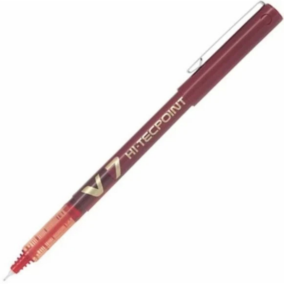 Pilot V7 iğne Uç Roller Kalem 07mm Kırmızı