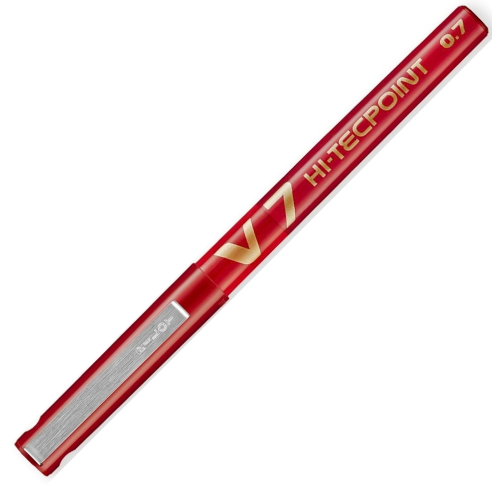 Pilot V7 iğne Uç Roller Kalem 07mm Kırmızı