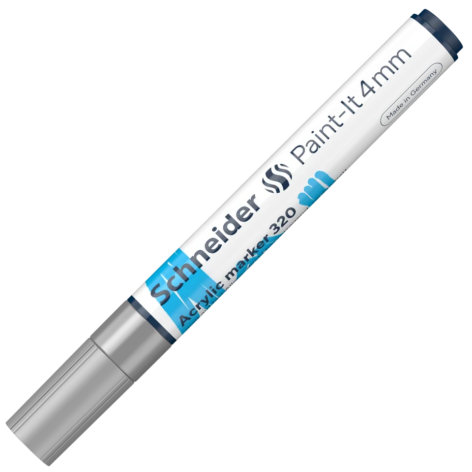 Schneider 320 Akrilik Marker 4 Mm Gümüş