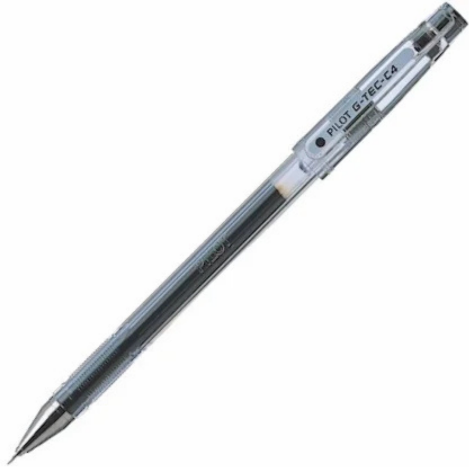 Pilot G-Tec-C4 İğne Uç Kalem 04mm Siyah
