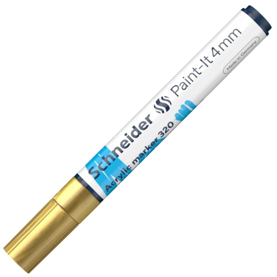 Schneider 320 Akrilik Marker 4 Mm Altın
