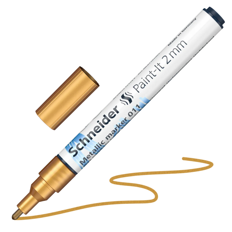 Schneider 011 Metalik Marker 2 Mm Altın