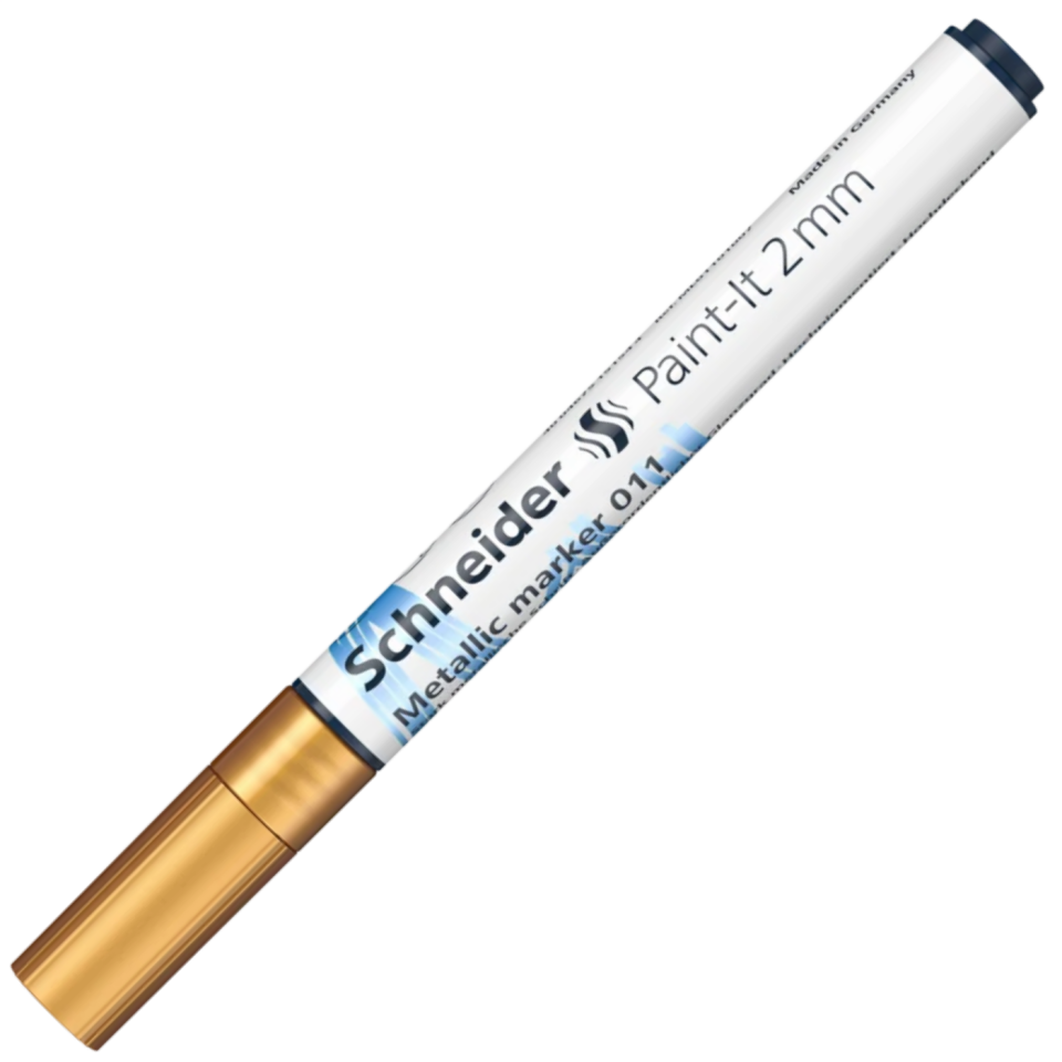 Schneider 011 Metalik Marker 2 Mm Altın