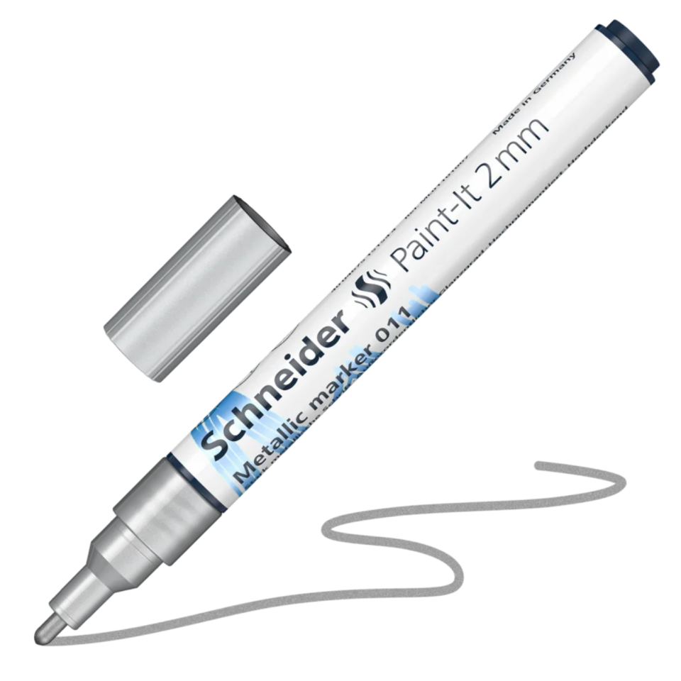 Schneider 011 Metalik Marker 2 Mm Gümüş