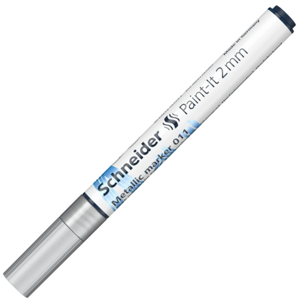 Schneider 011 Metalik Marker 2 Mm Gümüş