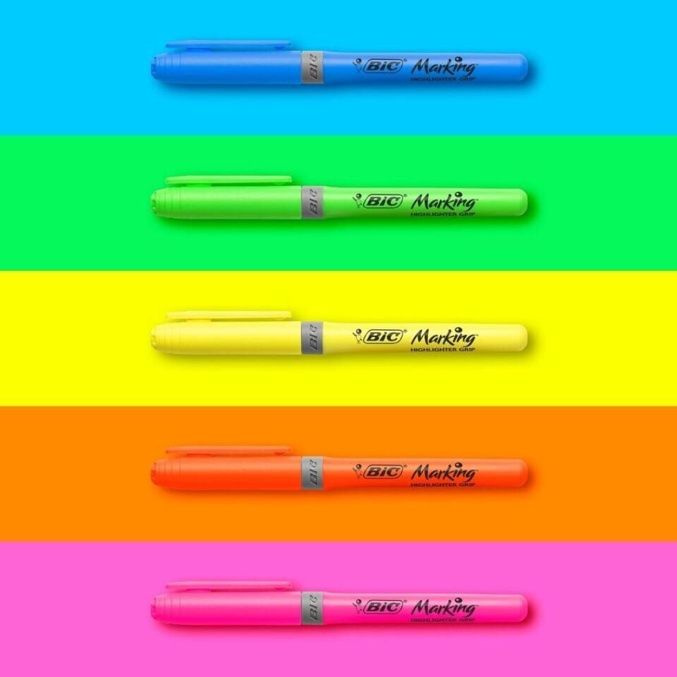 Bic Brite Liner Grip Fosforlu Kalem