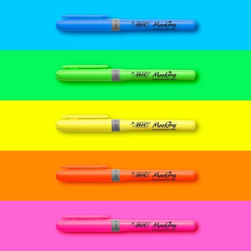 Bic Bic Brite Liner Grip Fosforlu Kalem