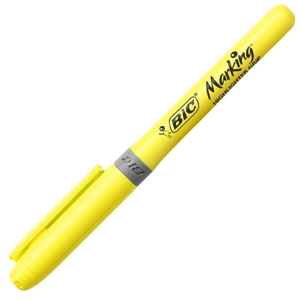Bic Brite Liner Grip Fosforlu Kalem Sarı