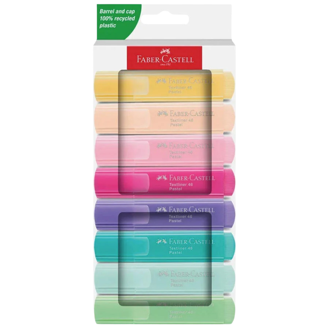 Faber-Castell Faber Castell Fosforlu Kalem 46 Pastel Renk 8'li Set