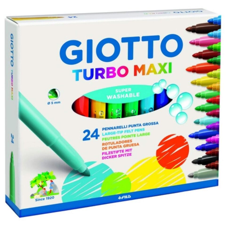 Giotto 417000 Turbo Color Keçeli Kalem 24'lü