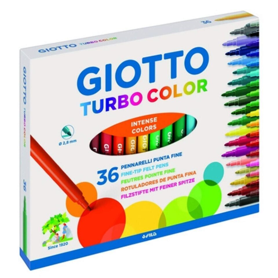 Giotto 418000 Turbo Color Keçeli Kalem 36'lı